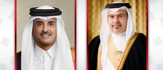 اولین تماس تلفنی ولیعهد بحرین با امیر قطر از زمان آشتی