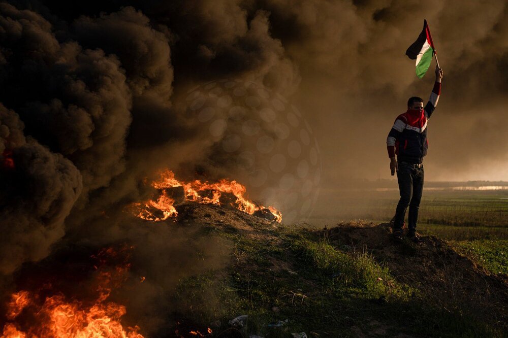 عکس | مبارزه در کرانه باختری با طعم دود و آتش!