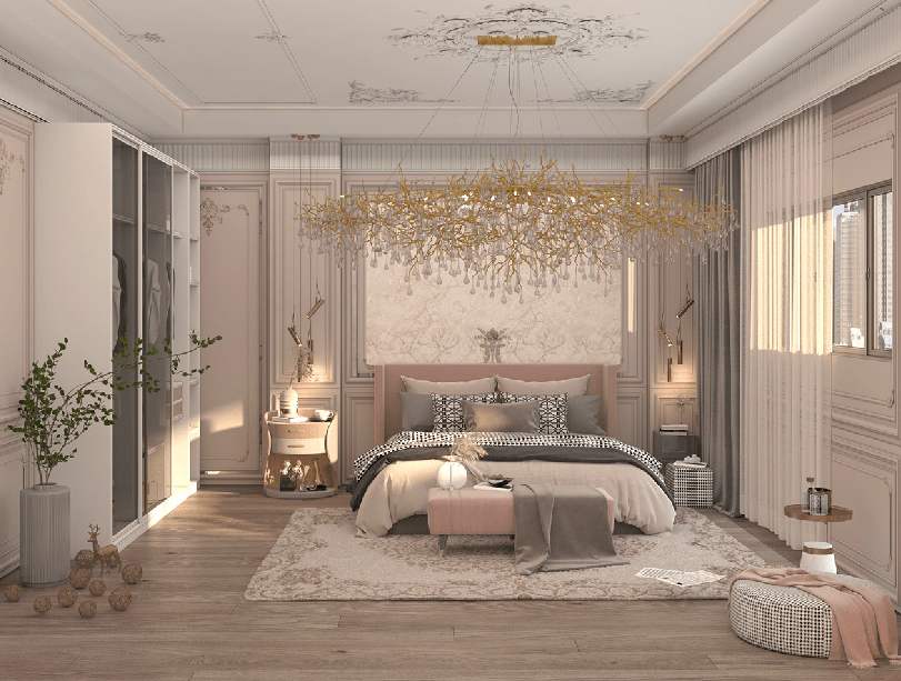 اتاق خواب خود را به سبک نئوکلاسیک طراحی کنید